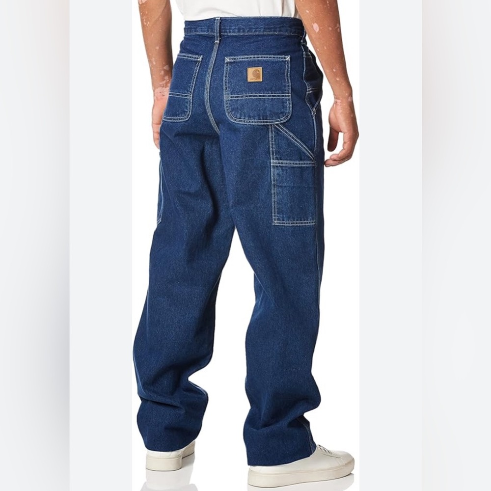 Carhartt Men’s Work Denim Dungaree Pants size 38x34